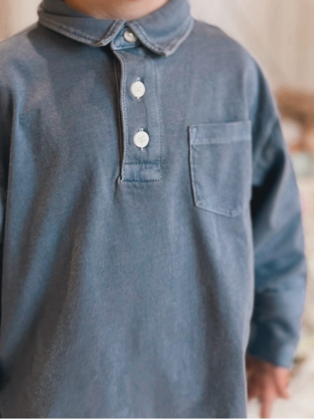 Blue Crewcuts collared shirt